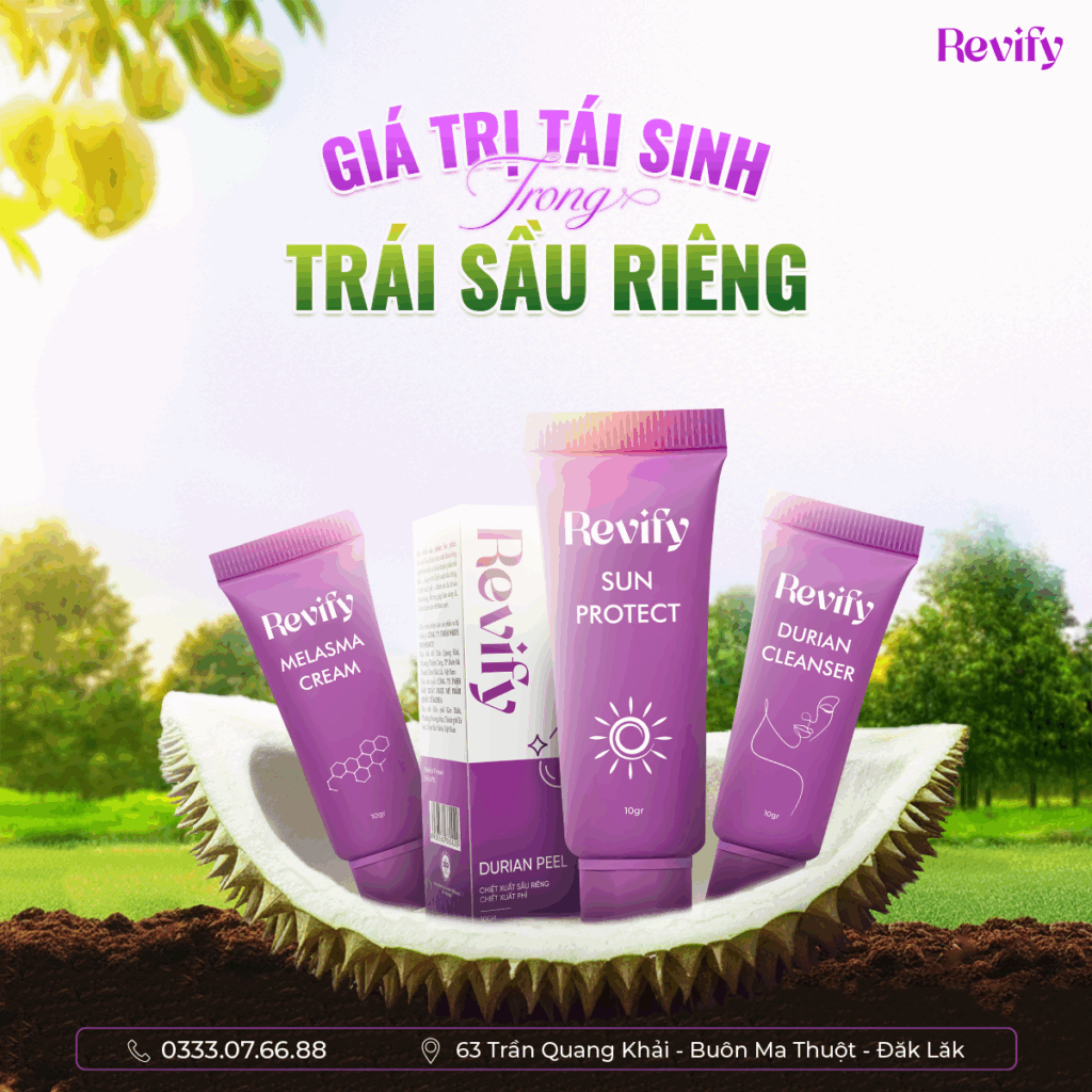 mỹ phẩm chiết xuát từ sầu riêng